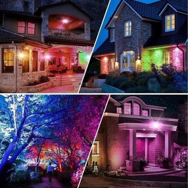 Büro Ev Ofis Bahçe Dekoru için Kumandalı Renkli Rgb Led Panel Işıklı Aydınlatma Lambası - Image 1