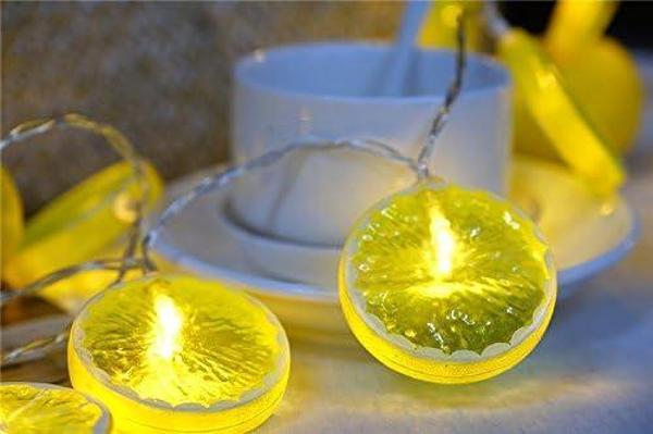 Büro Ev Ofis Bahçe Dekoru için Pilli 2M 10LED Pilli 2MOD Limon Model Işık Şerit Lamba - Image 1