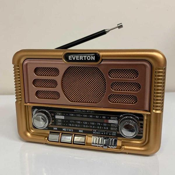 Büro Ev Ofis Radyo Keyfi için Solar Şarjlı Retro Stil Usb Bt Müzik Çalar Radyo Cihazı - Image 1