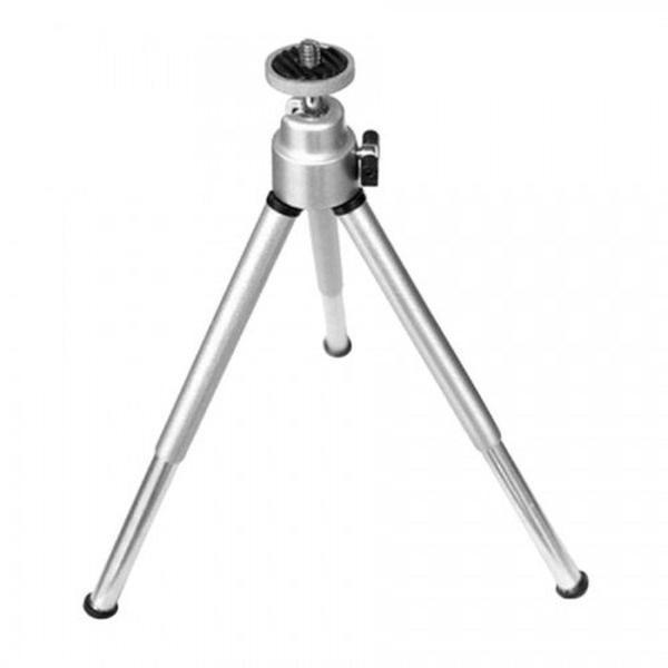 Büro Ev Ofis Fotoğraf Video Çekimi için 3 Yönlü Metalik Mini Profesyonel Tripod - Image 1