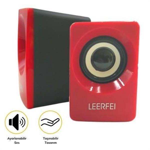 Büro Ev Ofis için Yüksek Stereo Sesli 1+1 USB Jacklı Mini Hoparlör Ses Sistemi - Image 1