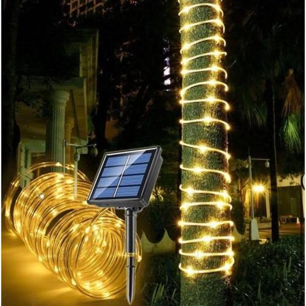 Büro Ev Ofis Yazlık için 10MT Solar Şarjlı Led Işık Hortum Lamba Aydınlatma - Image 1