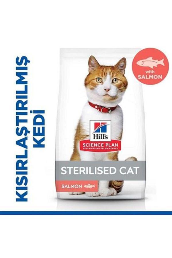 SCIENCE PLAN Somonlu Kısırlaştırılmış Yetişkin Kedi Maması 8+2 Kg - Image 1