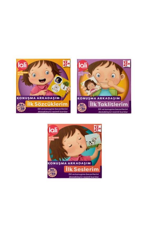 Lali Yayınları Konuşma Arkadaşım 3Lü Set Ilk Taklitlerim Ilk Seslerim Ilk Sözcüklerim + 12Ay - Lali Yayınları - Image 1