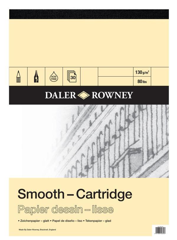 Daler Rowney Smooth Cartridge A4, 130gr - 30 Yaprak - Image 1