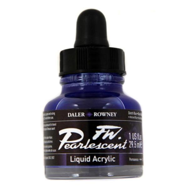 DR FW Pearlescent Akrilik Mürekkebi 29.5ml - Dutch Blue 127 - Image 1