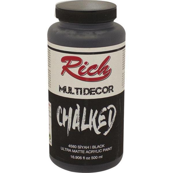 Rich Multi Decor Chalked Akrilik 500ml N:4580 Siyah - Image 1
