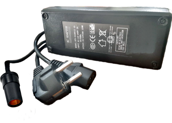 ICECO Oto Buzdolabı İçin Çakmak Adaptörü Araç Çakmaklık Çevirici Ev,Ofis Tipi Çevirici Adaptör120W/10A/12Volt - Image 1