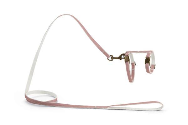 Beeztees DBL Kedi Göğüs Tasması ve Gezdirme Kayışı, 130cm, Pudra Pembe, 27-45cm - Image 1