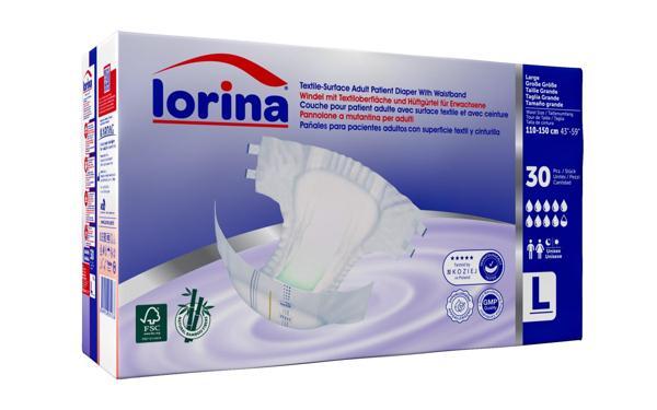 LORİNA BELBANTLI BÜYÜK BOY LARGE HASTA BEZİ 30 ADET - Image 1