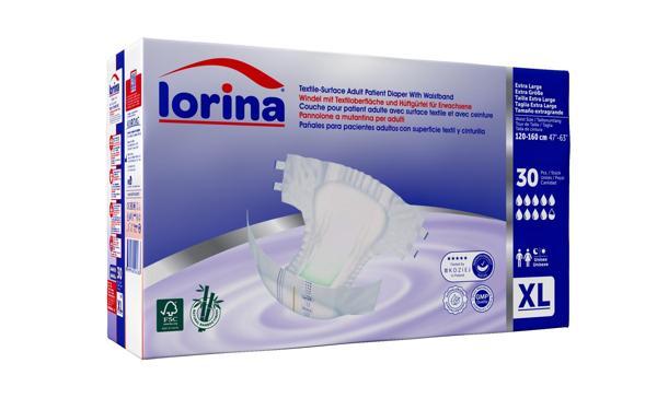 LORİNA BELBANTLI EKSTRA BÜYÜK BOY XLARGE HASTA BEZİ 30 ADET - Image 1