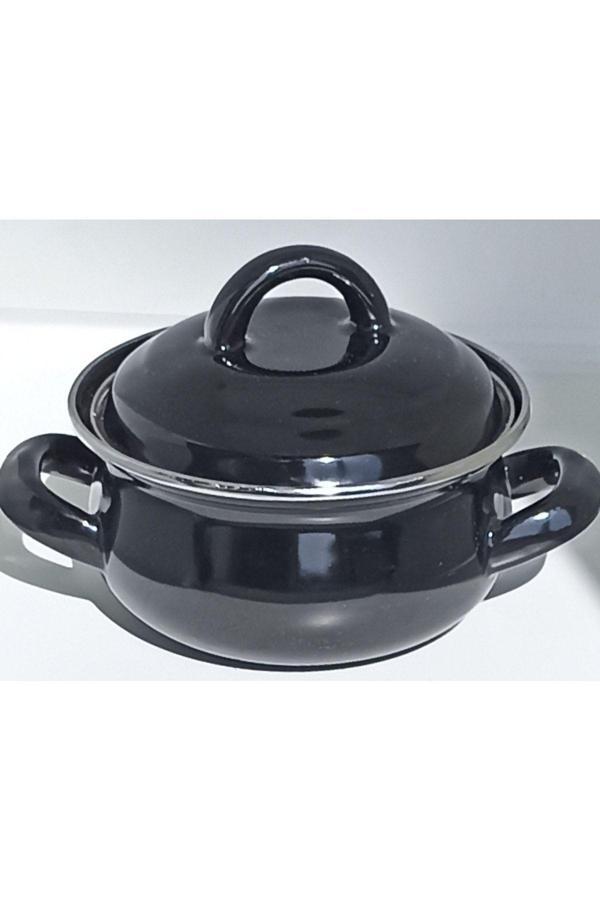 14 cm Mini Emaye Sos Tenceresi | Baby Boy Mama, Yumurta, Sos ve Yemek Tenceresi – 4 Renk Seçeneği - Image 1