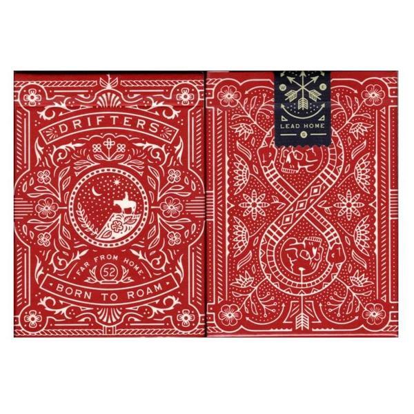 Bicycle Drifters Red Oyun Kağıdı Limited Edition USPCC Koleksiyonluk iskambil Kartları Destesi - Image 1