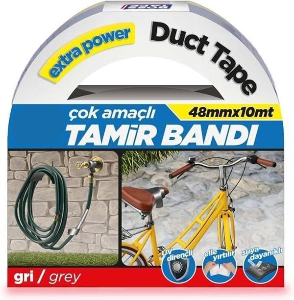 Çok Amaçlı Suya Dayanıklı Tamir Bandı Gri 48mm*10m - Image 1