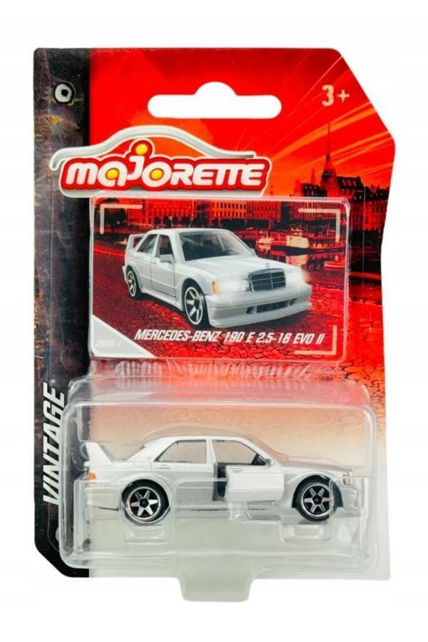 Majorette Vintage Metal Diecast Gri Mercedes Benz 190 E 2.5-16 Evo II - Image 1