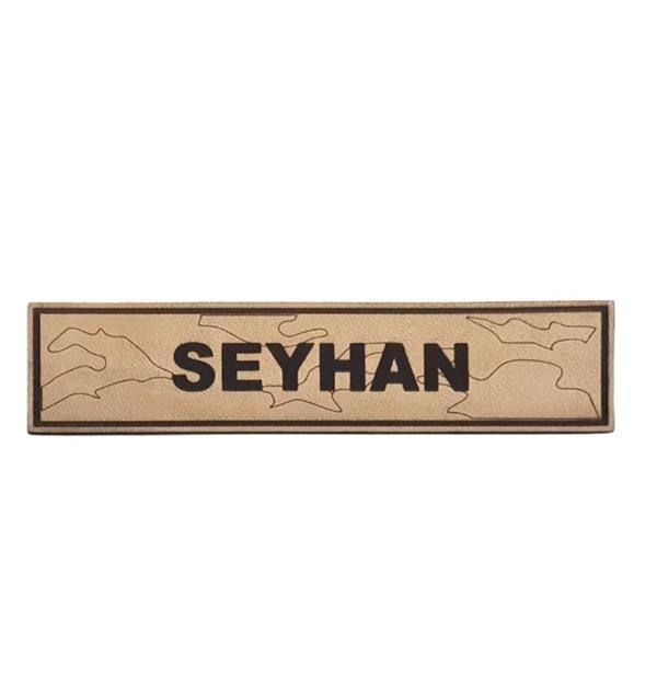 Seyhan Jandarma Doğu kamuflaj Deri İsimlik - Image 1