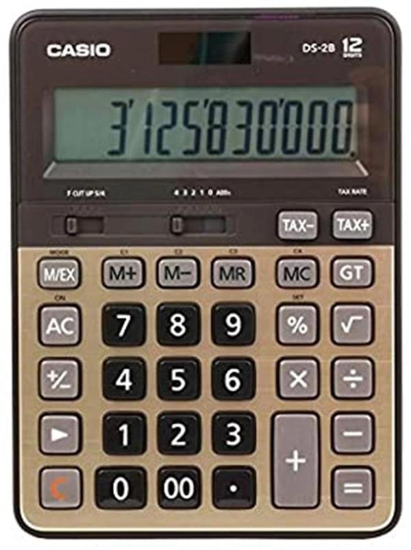 Casio DS-2B-GD Profesyonel 12 Hane Masa Üstü Hesap Makinesi - Image 1