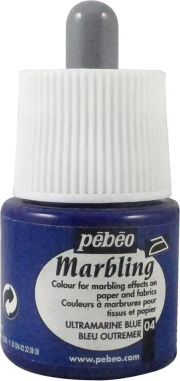 Pebeo Ebru Boyası Marbling 45 Ml Ultramarine Blue - Image 1