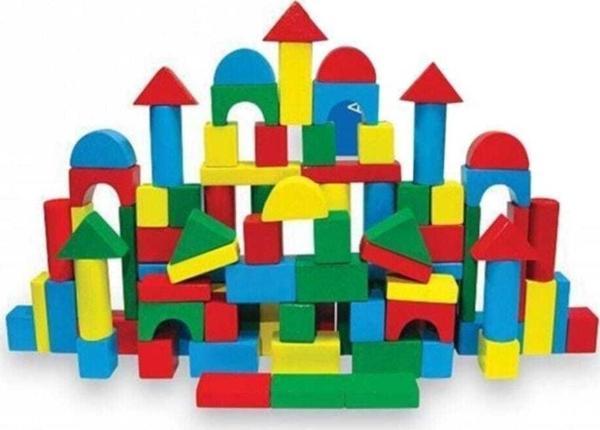Karsan Oyuncak Woodoy 100 Parça Ahşap Blok - Image 1