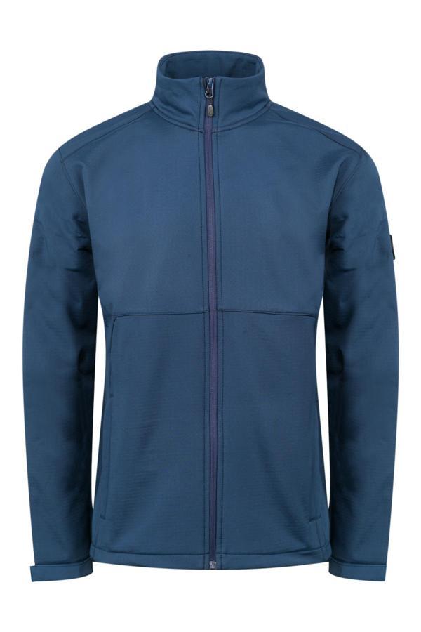 2AS Samuel Erkek Softshell Kareli Ceket Mavi - Image 1