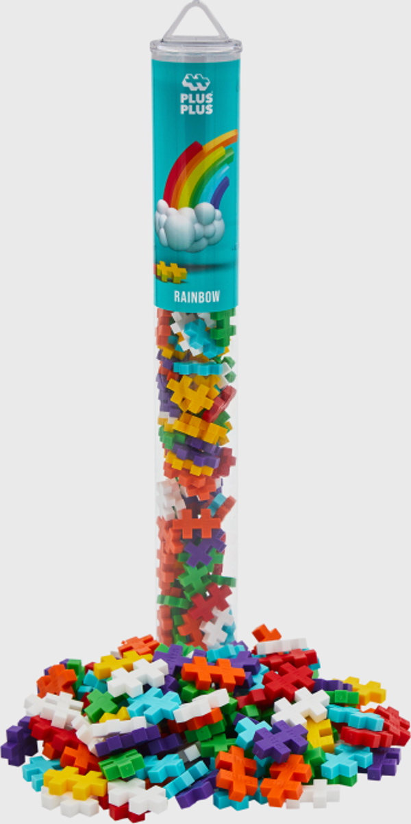 Plus Plus Rainbow Tube Mix 100 Pieces - Image 1