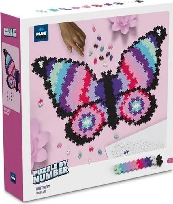 Plus Plus Puzzle By Number Butterfly 800pcs PP-3915 - Image 1