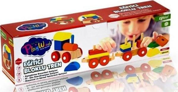Onyıl Oyuncak Playwood Eğitici Ahşap Bultak Tren - Image 1
