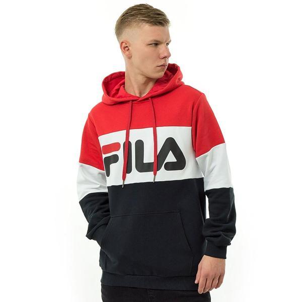 Fila Erkek Kapşonlu Sweatshirt Night Blocked 687001 - Image 1