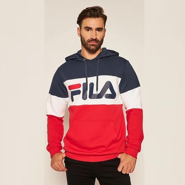 Fila Erkek Kapşonlu Sweatshirt Night Blocked 687001 - Image 1