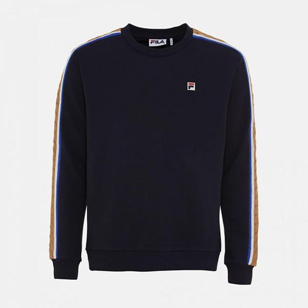 Fila Erkek Bisiklet Yaka Sweatshirt Braid Detail TM411156 - Image 1