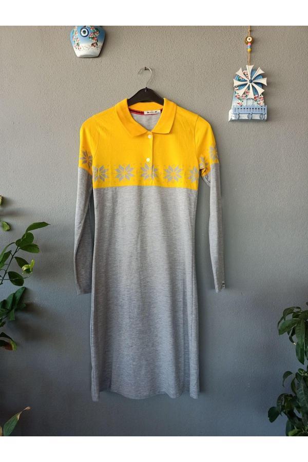 Bav Butik Ayvitrin Kadın Midi Elbise Desenli - Image 1