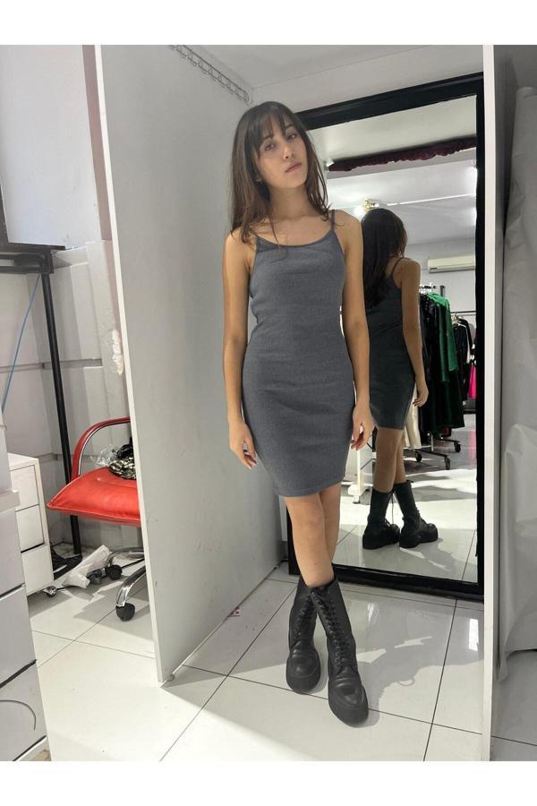 Bav Butik Ayvitrin Genç Kız İp Askılı Elbise - Image 1