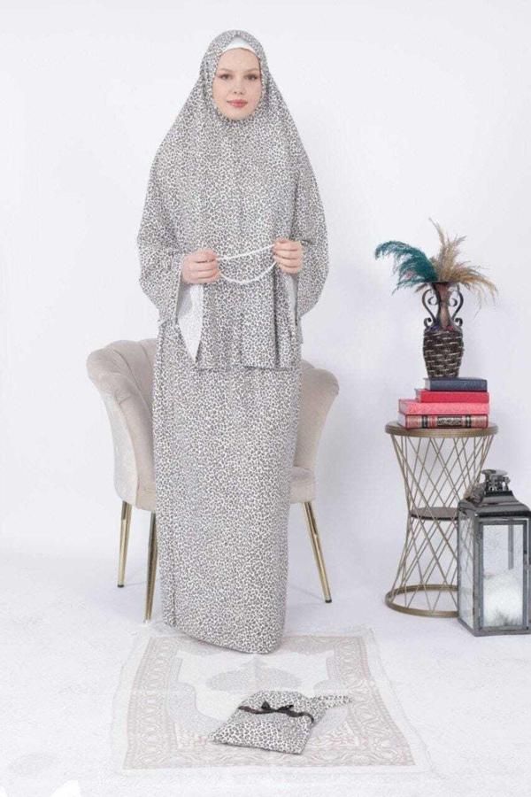 Bav Butik Ayvitrin Tesettür Namaz Kıyafeti Tam Takım - Image 1