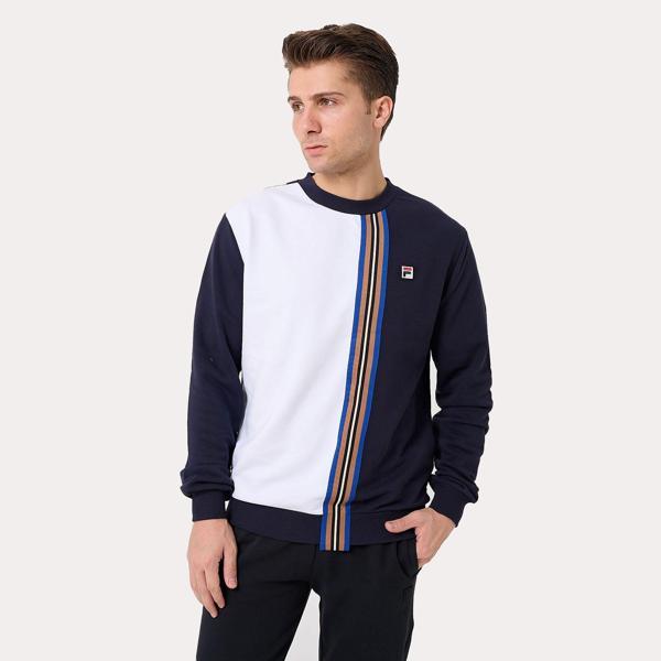 Fila Erkek Bisiklet Yaka Sweatshirt Asymmetrical TM411155 - Image 1