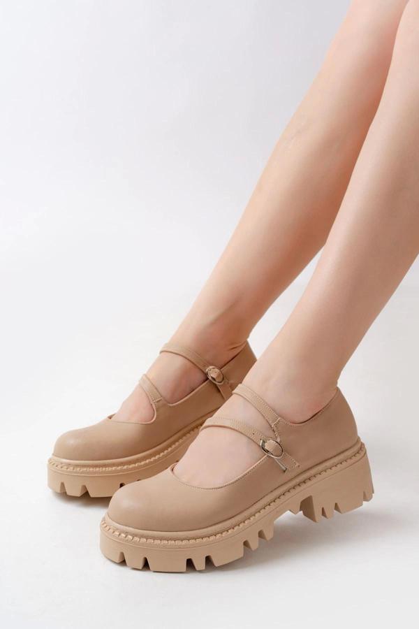 868-756 Nut Günlük Yüksek Tabanlı Loafer Ayakkabı - Image 1