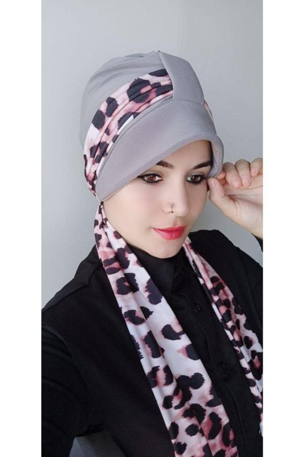 Bav Butik Ayvitrin Leoapar Atkılı Bone Gri - Image 1