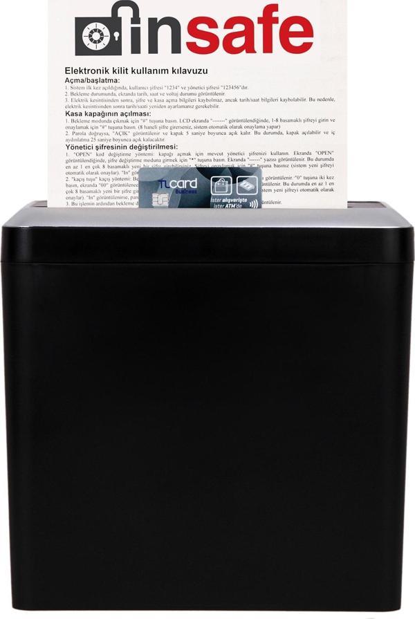 Baove PS510 Evrak İmha Makinesi ve Kağıt İmha, Kredi Kartı İmha Makinesi - Çapraz Kesim - 9 litre - Image 1