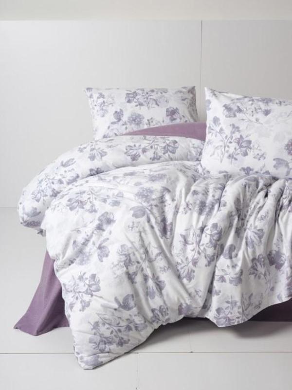 Cotton Box Flanel Nevresim Takımı Çift Kişilik Sadie Mor - Image 1