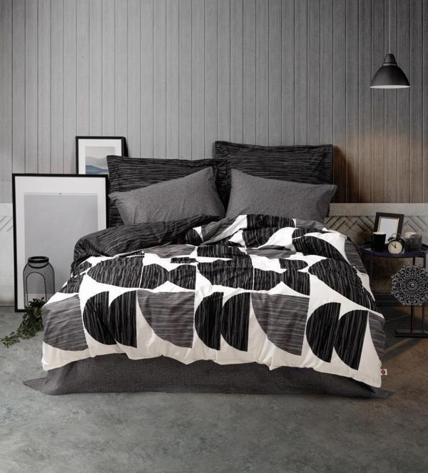 Cotton Box Modern Çift Kişilik Nevresim Takımı Niko Antrasit - Image 1