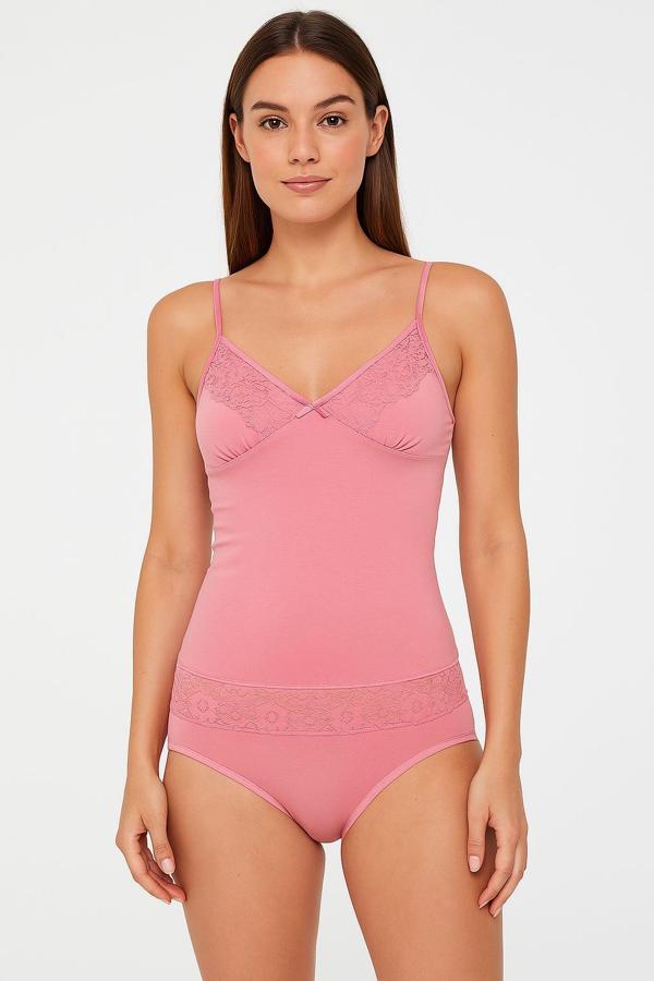 Kadın Askılı Penye Çamaşır Takımı - Image 1