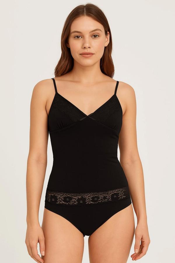 Kadın Askılı Penye Çamaşır Takımı - Image 1