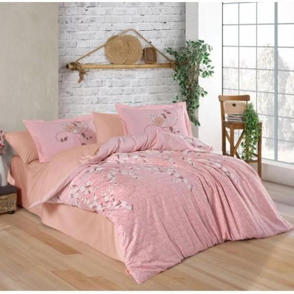 Hobby Çift Kişilik Poplin Nevresim Takımı Missy Pudra - Image 1