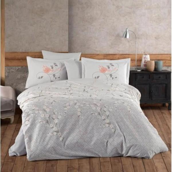 Hobby Çift Kişilik Poplin Nevresim Takımı Missy Gri - Image 1