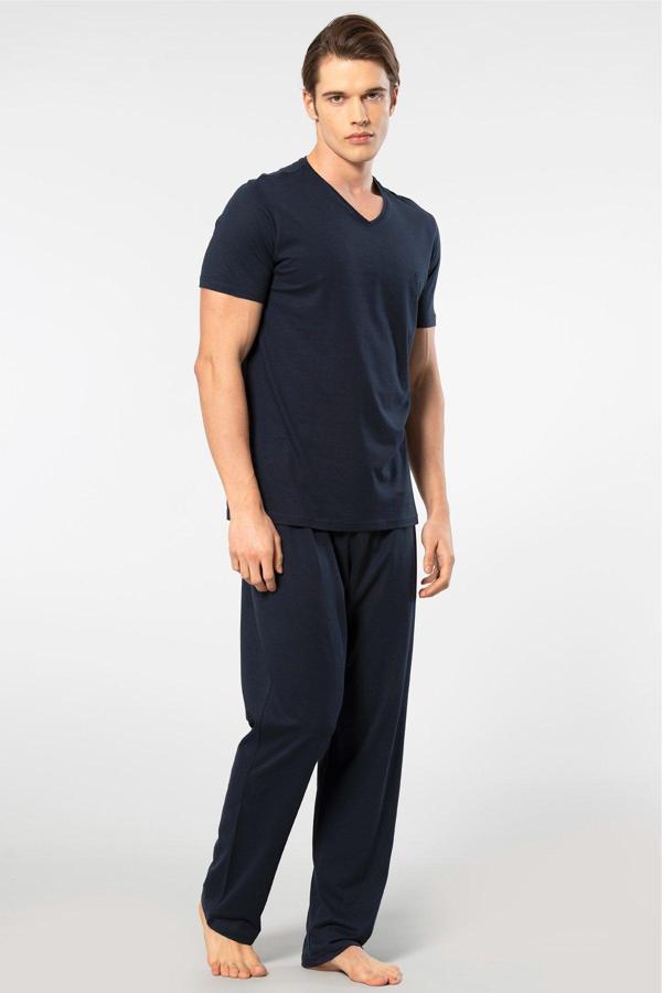 Cacharel Erkek Kısa Kollu Modal Pijama Takımı - Image 1