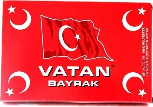 Vatan Bayrak Bez Bayrak Türk %100 Polyester 150x225 - Image 1