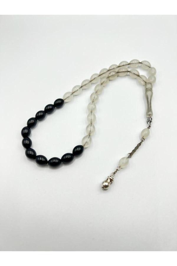 Arpa Kesim Kedi Gözü Toz Kehribar Tesbih Tasarım 33 lü - Image 1