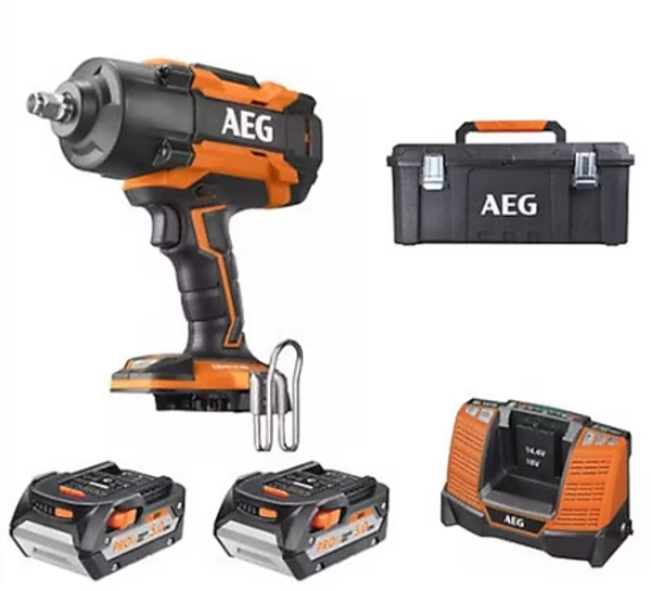 Aeg BSS 18HTF12BL-502C Darbeli Somun Sıkma 18V 1220Nm 5.0 Ah - Image 1