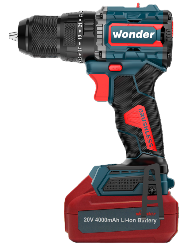 Wonder Kömürsüz Şarjlı Darbeli Matkap Li-Ion 85nm  20 V 4.0 AH - Image 1