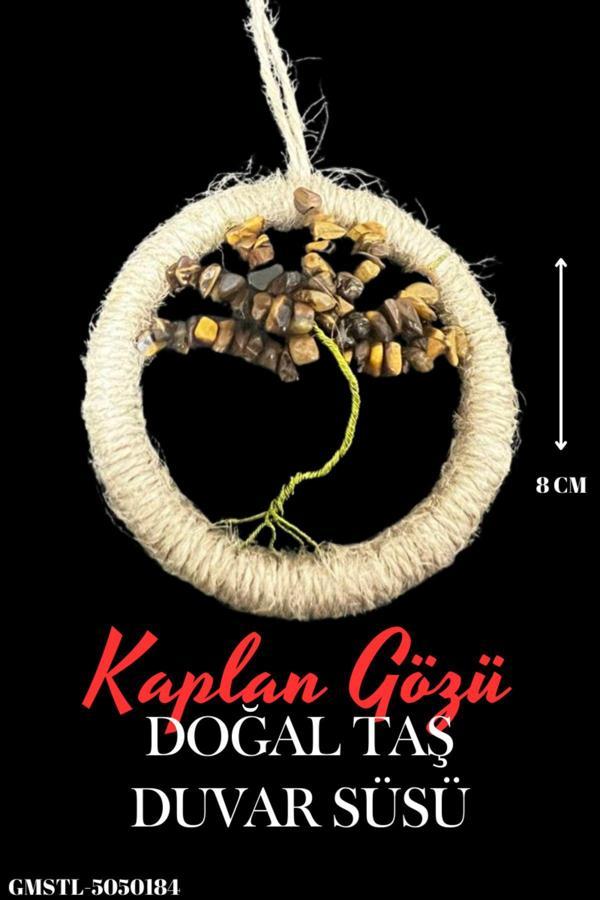 Sertifikalı Kaplan Gözü Doğal Taş El Yapımı Duvar Süsü & Araba Süsü & Kapı Süsü - Image 1