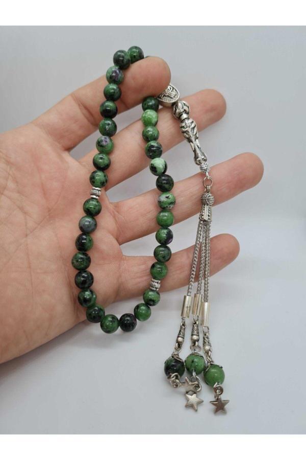 Sertifikalı Zeosit Doğal Taş Tesbih Aaa Kalite 8mm - Image 1